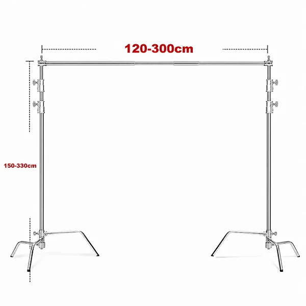 Suporte De Fundo Infinito C-stand Century 300x330cm