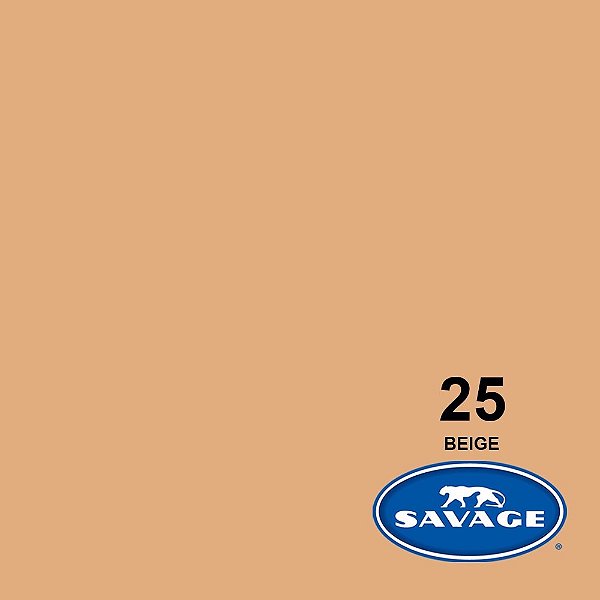 Fundo Infinito Papel Beige 25 Savage 2,72 x 11m