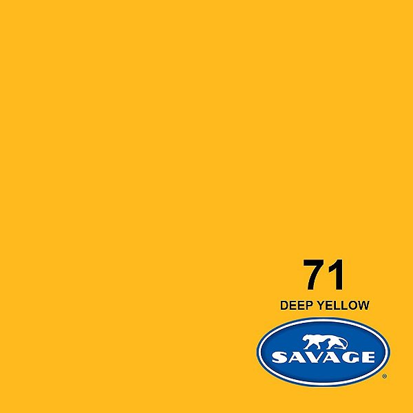 Fundo Infinito Papel Deep Yellow 71 Savage 2,72 x 11m