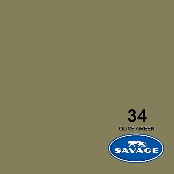 Fundo Infinito Papel Olive Green 34 Savage 2,72 x 11m