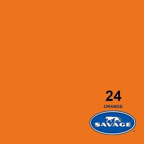 Fundo Infinito Papel Orange 24 Savage 2,72 x 11m
