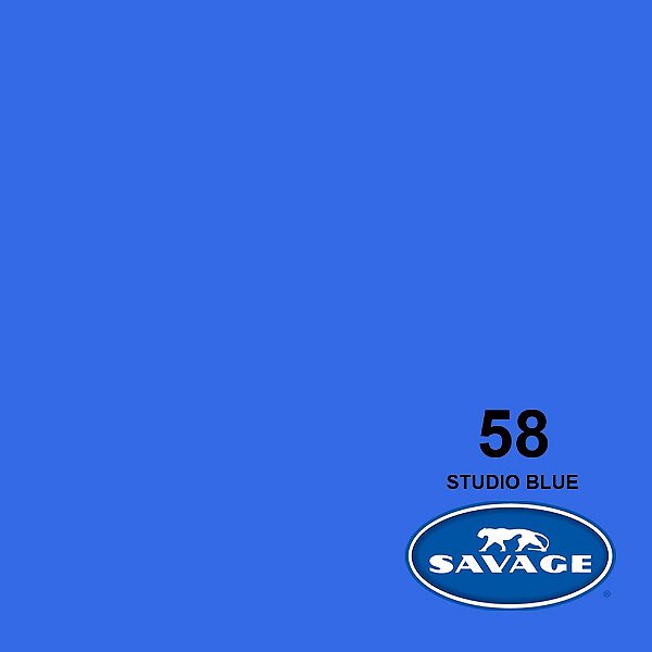 Fundo Infinito Papel Studio Blue 58 Savage 2,72 x 11m