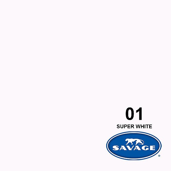 Fundo Infinito Papel Branco Super White 1 Savage 2,72 x 11m