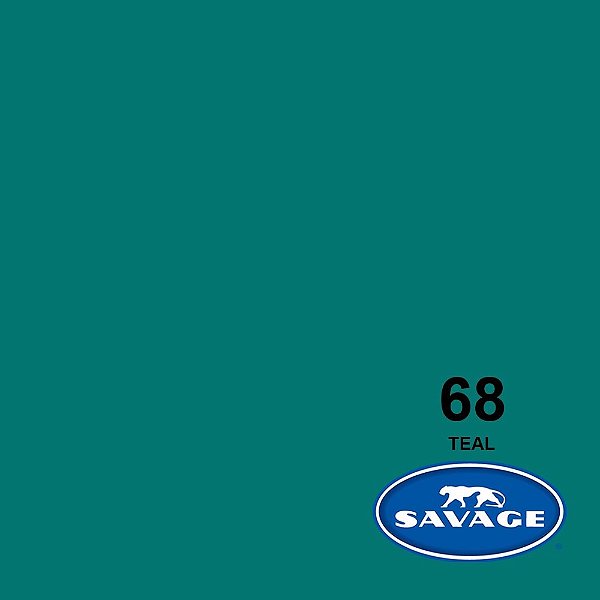 Fundo Infinito Papel Teal 68 Savage 2,72 x 11m