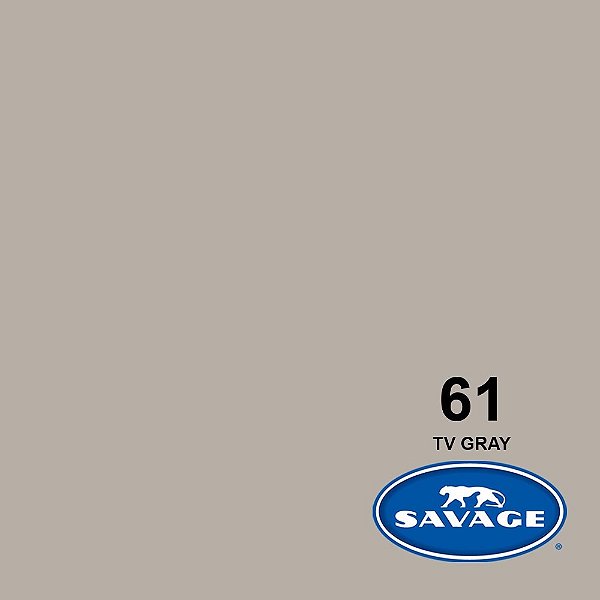 Fundo Infinito Papel TV Gray 61 Savage 2,72 x 11m