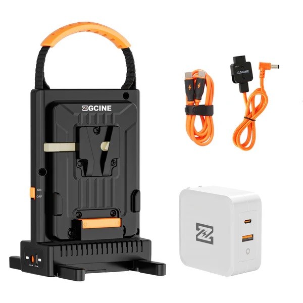 Carregador V-mount Duplo Zgcine Vm-c2