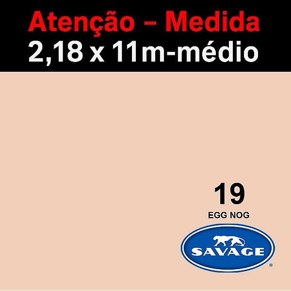 Fundo Infinito Papel Egg Nog 19 Savage 2,18 x 11m - Médio