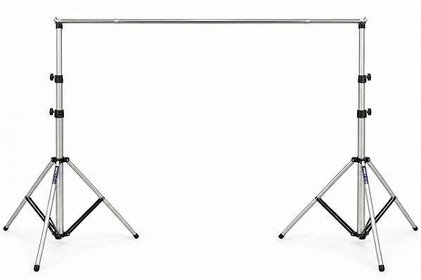 Suporte Móvel para Fundo Fotográfico Wide 2 com Barra Telescópica – 2,60 m de Altura x 2,98 m de Largura