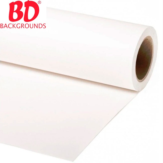 Fundo Papel Branco Branco 2,72x11m Super White 129 BD Company - Made USA Original