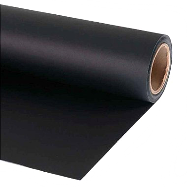 Fundo de papel Preto Pitch Dark 44 - 2,72 x 10m Greika
