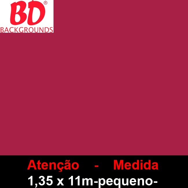 Fundo Pequeno Papel 124 Red 1,35 x 11m - BD Company