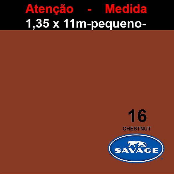 Fundo Pequeno Papel Chestnut 16 - 1,35x11m - Savage