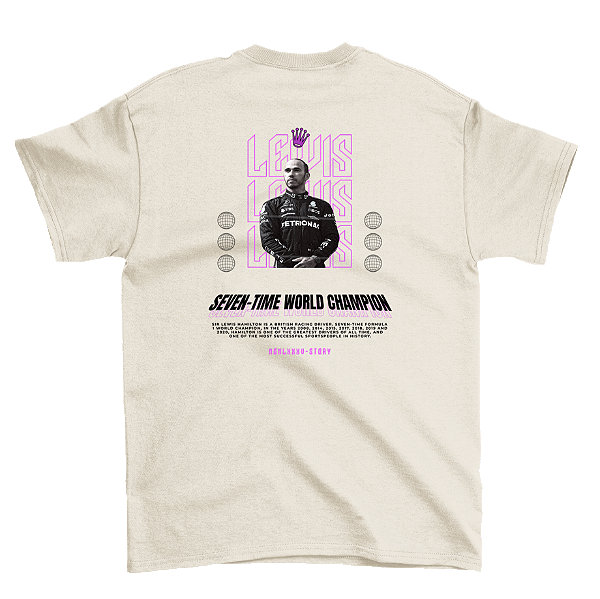 Camiseta Pilotwear Lewis Hamilton Off White