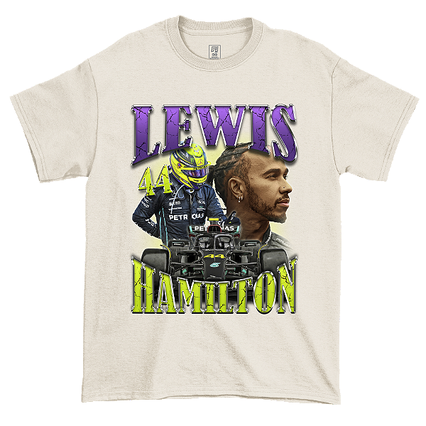 Camiseta Vintage Lewis Hamilton Off White