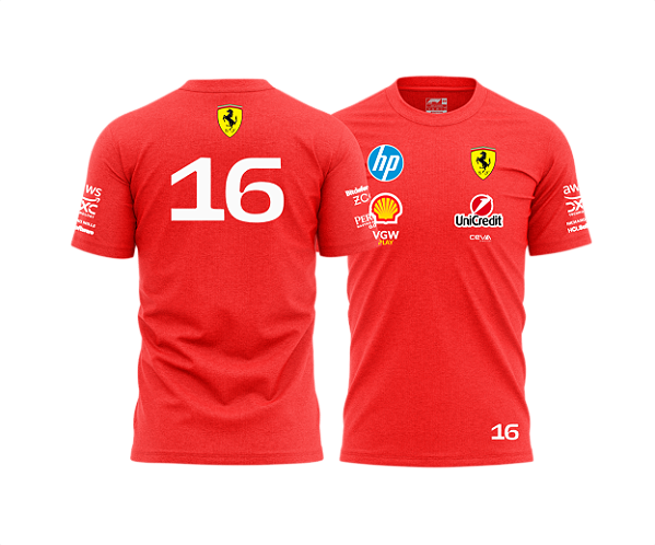 Camiseta Ferrari Charles Leclerc  2025