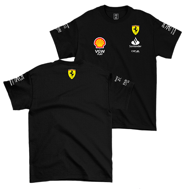 Camiseta Ferrari Preta 2024