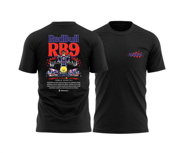Camiseta History Red Bull RB9 Preto