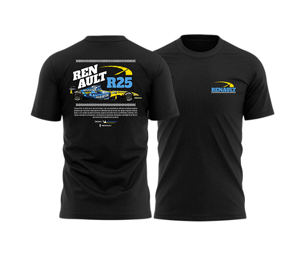 Camiseta History Renault R25 Preta