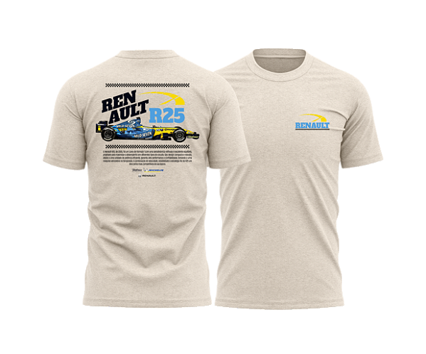 Camiseta History Renault R25 Off White