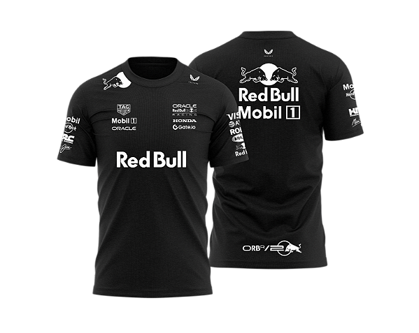 Camiseta Red Bull Racing Black 2025