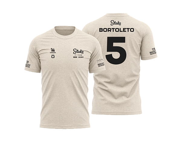 Camiseta Gabriel Bortoleto Off / Preto 2025