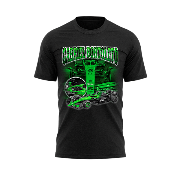 Camiseta Vintage Stake Gabriel Bortoleto Preta 2025