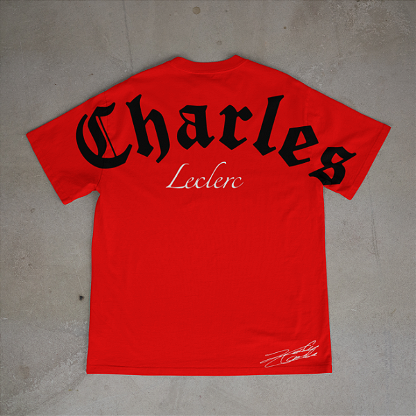 Camiseta Old English Charles Leclerc