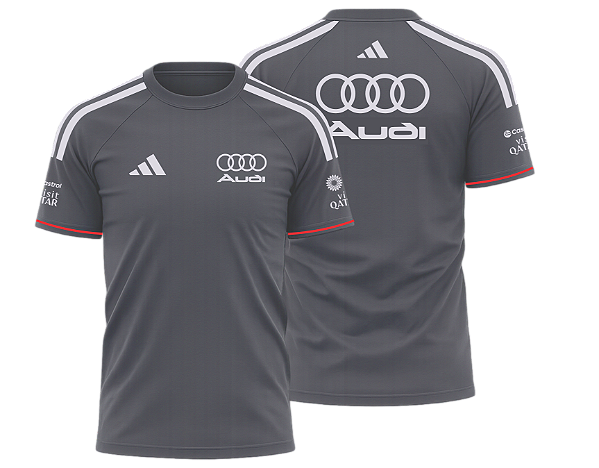 Camiseta Audi 2026 CINZA 1