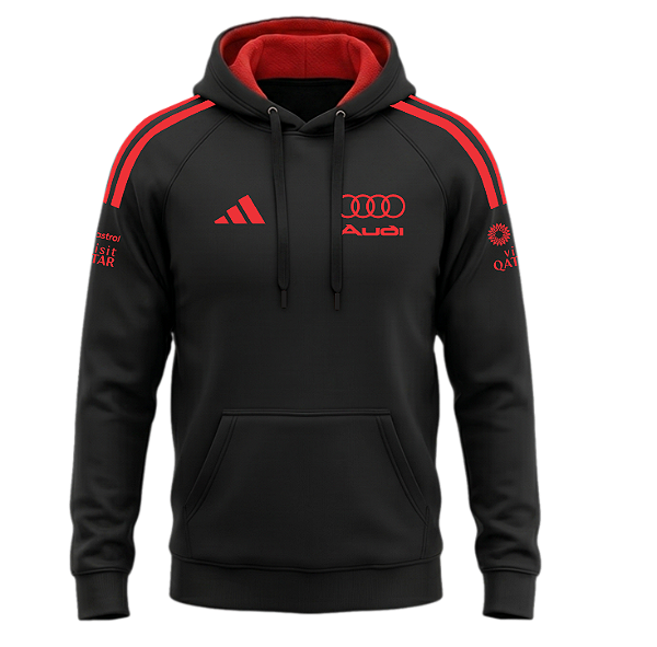 Moletom Audi Preto/vermelho 2026