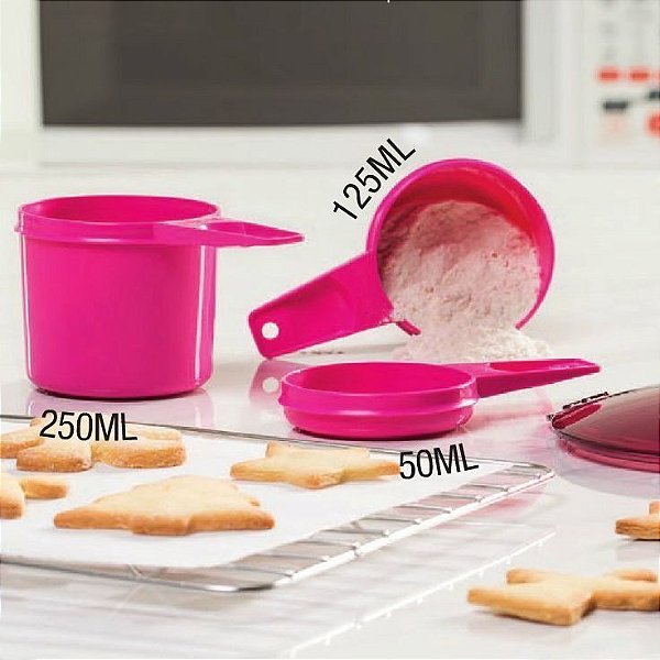 Tupperware Xícara Medidoras  Kit 3 peças