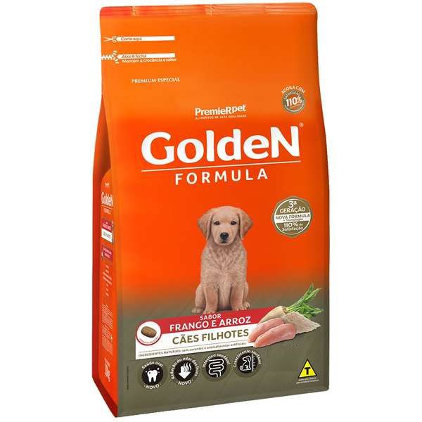 Ração Golden Formula Cães Filhotes Frango E Arroz