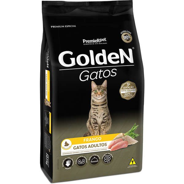 Ração Golden Gatos Adultos Sabor Frango