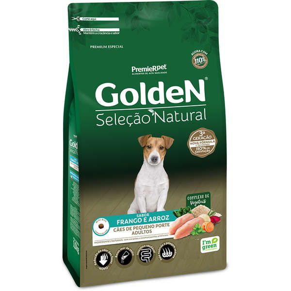 Ração Golden Premier Pet Seleção Natural Para Cães Adultos Mini Bits