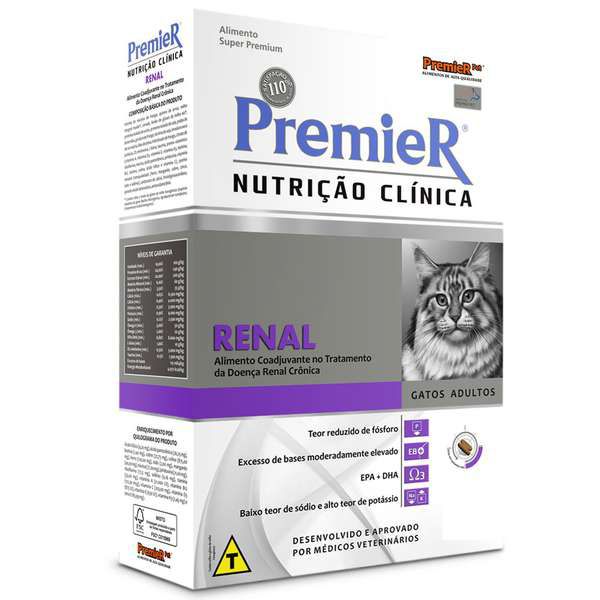 Ração Premier Nutrição Clínica Para Gatos Renal