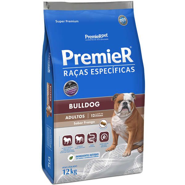 Ração Premier Pet Raças Específicas Bulldog Adulto 12 Kg