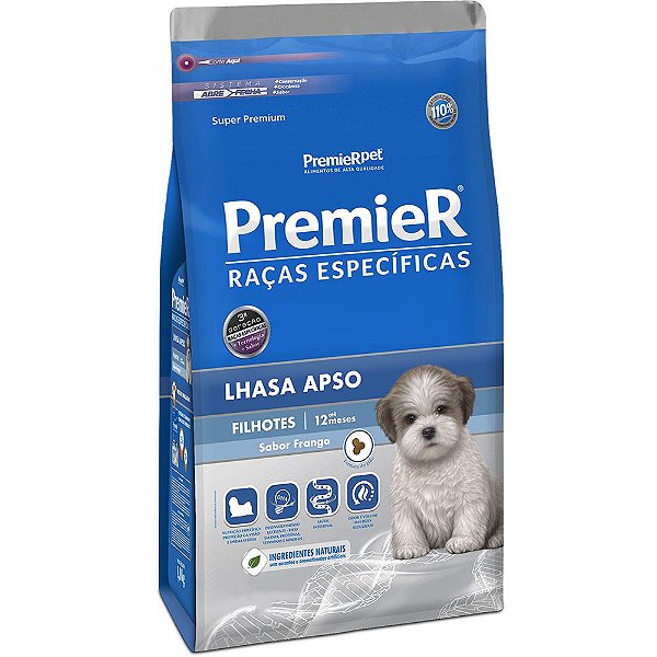 Ração Premier Pet para Cães Filhotes de Raças Específicas Lhasa Apso