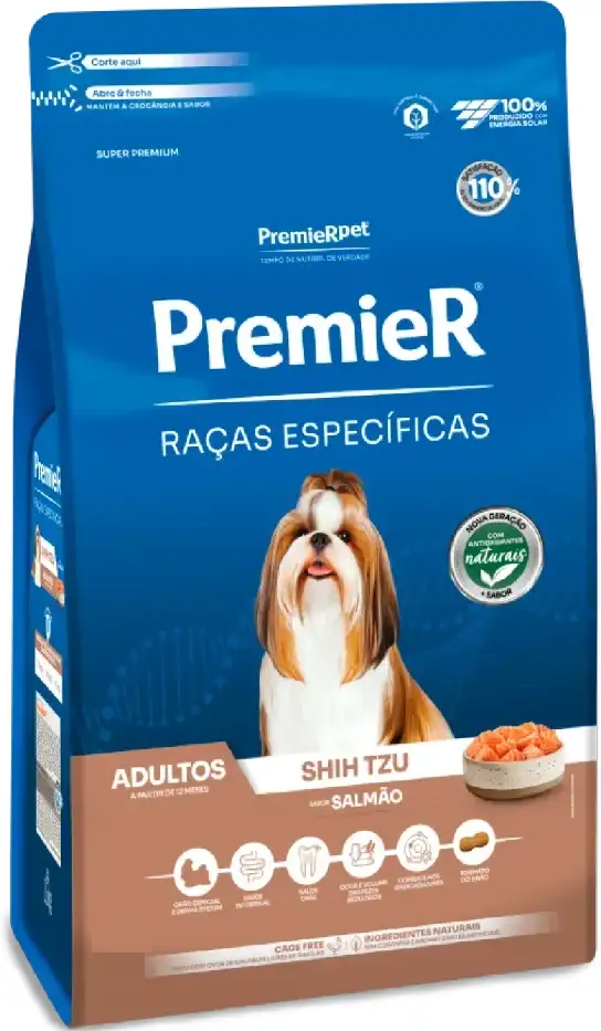 Ração Premier Pet Raças Específicas Salmão Shih Tzu Adulto
