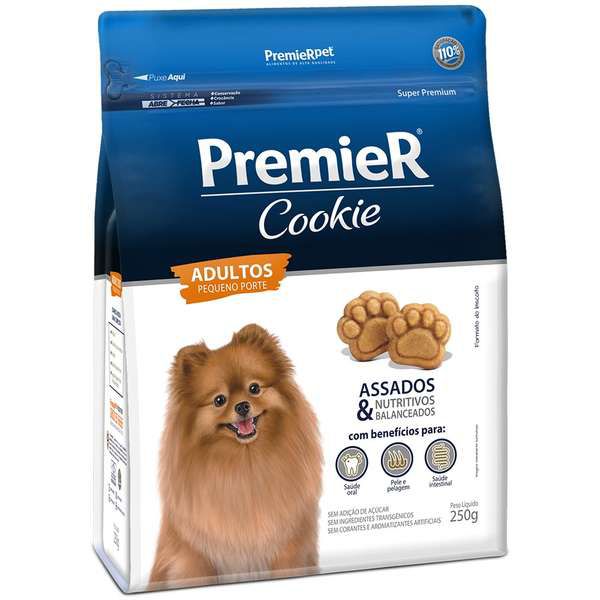 Biscoito Premier Pet Cookie Para Cães Adultos Raças Pequenas 250g