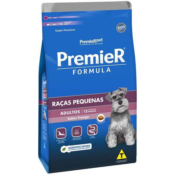 Ração Premier Pet Formula Cães Adultos Raças Pequenas Sabor Frango