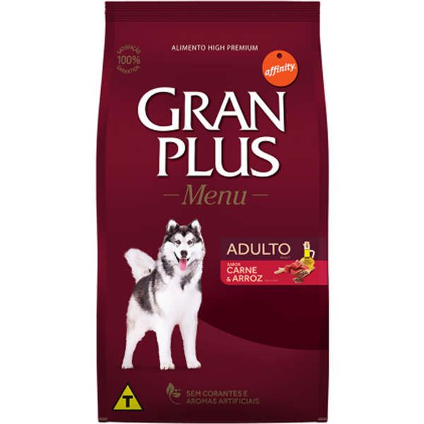 Ração Affinity PetCare GranPlus Menu Carne e Arroz para Cães Adultos
