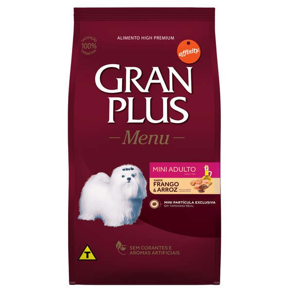 Ração Affinity PetCare Gran Plus Menu Frango e Arroz para Cães Adultos Mini