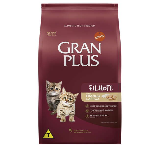Ração Affinity PetCare Gran Plus Frango e Arroz para Gatos Filhotes