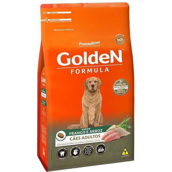 Ração Golden Formula Cães Adultos Frango e Arroz