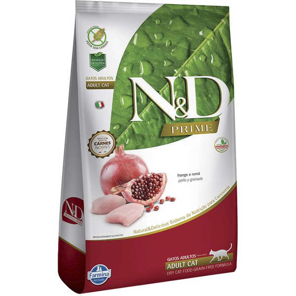 Ração Farmina ND Prime Frango e Romã Gatos Adultos