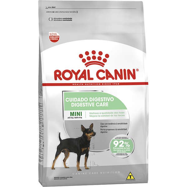 Ração Royal Canin Cuidado Digestivo para Cães Adultos de Raças Mini