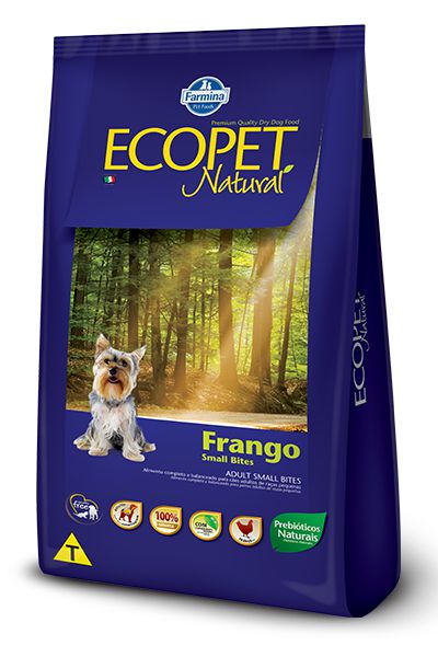Ração Farmina Ecopet Natural Frango para Cães Adultos de Raças Pequenas