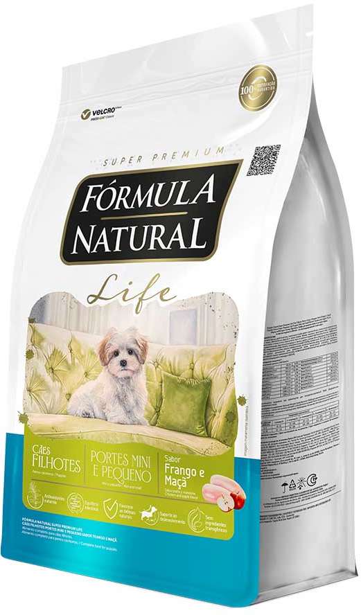 Ração Fórmula Natural Life Cães Filhotes Raças Minis e Pequenas