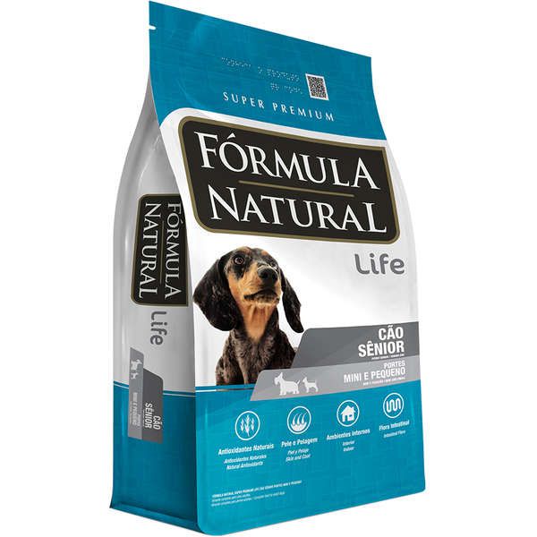Ração Fórmula Natural Life Cães Sênior Porte Mini e Pequeno