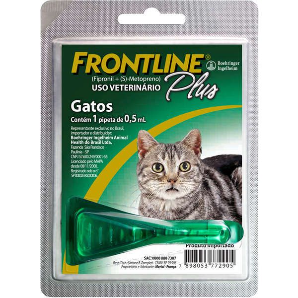 Antipulgas e Carrapatos Frontline Plus para Gatos