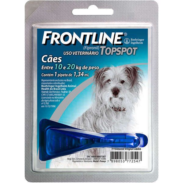 Antipulgas e Carrapatos Frontline Top Spot para Cães de 10 a 20 Kg